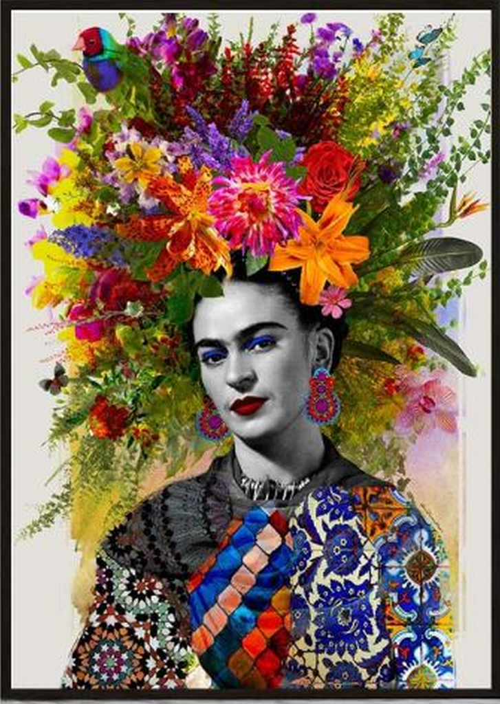 Frida Paint by Number, Frida Kahlos Painting, Frida Canvas Paint Kit, Paint  by Numbers Kit for Adult With Frame 